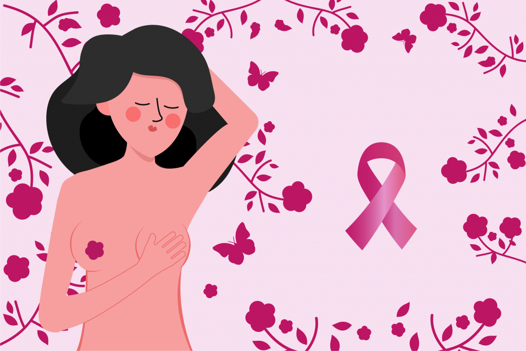 Cancer du sein cause symptôme.